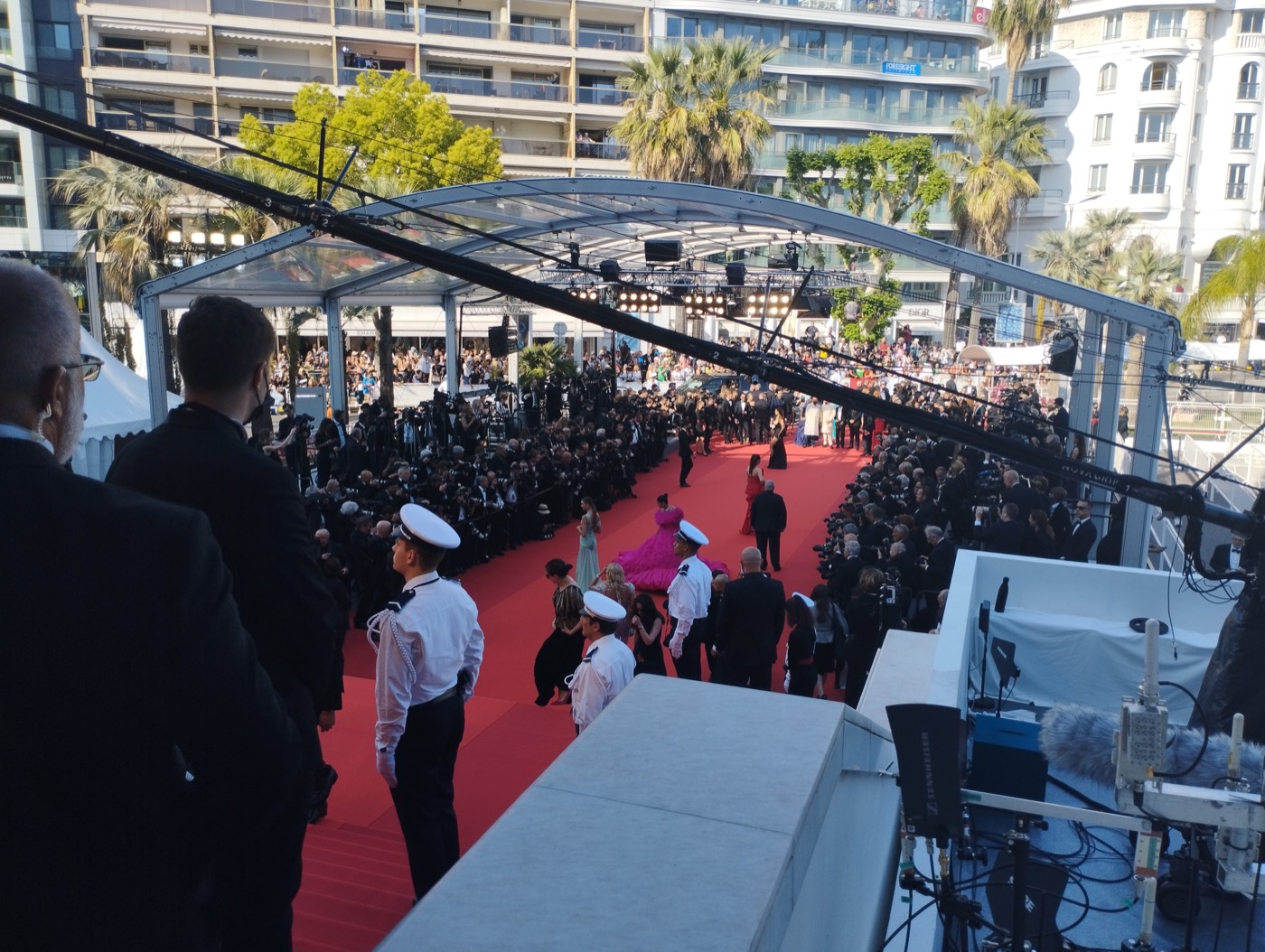 Cannes red carpet atmosphere at the Palais des Festivals