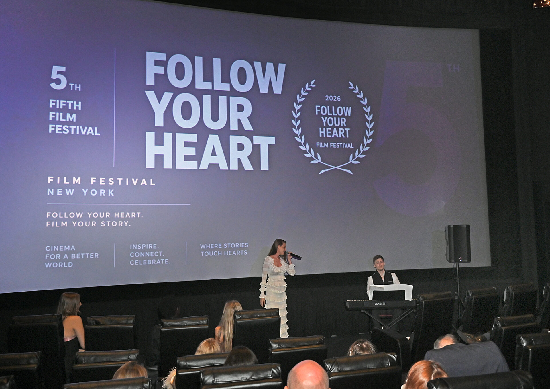 A performance during the Follow Your Heart Film Festival 2026 ceremony