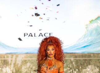 Drag Queens Stormed Miami Swim Week as Planet Fashion TV Delivered a Love Letter to Miami Palace South Beach performer during Planet Fashion TV Miami Swim Week showcase