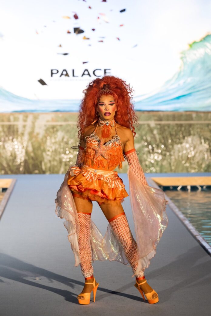 Palace South Beach performer during Planet Fashion TV Miami Swim Week showcase