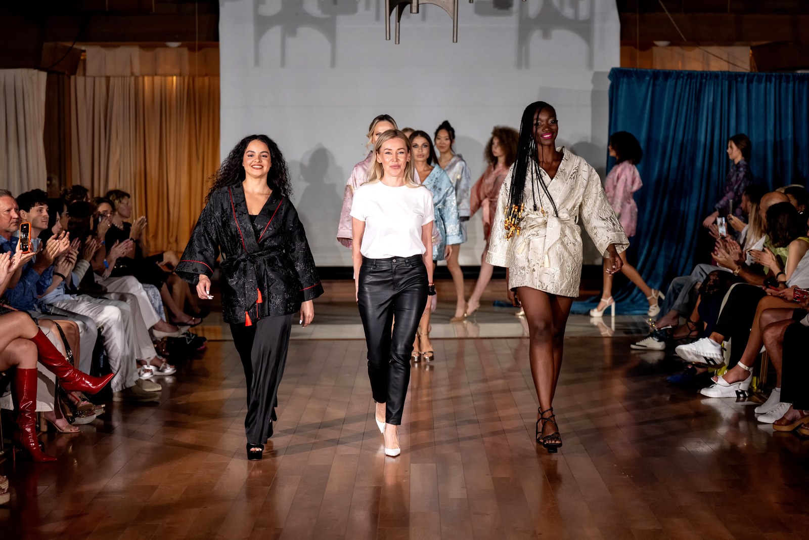 AKIMOTA models on the Sunny Isles Beach Fashion Week runway