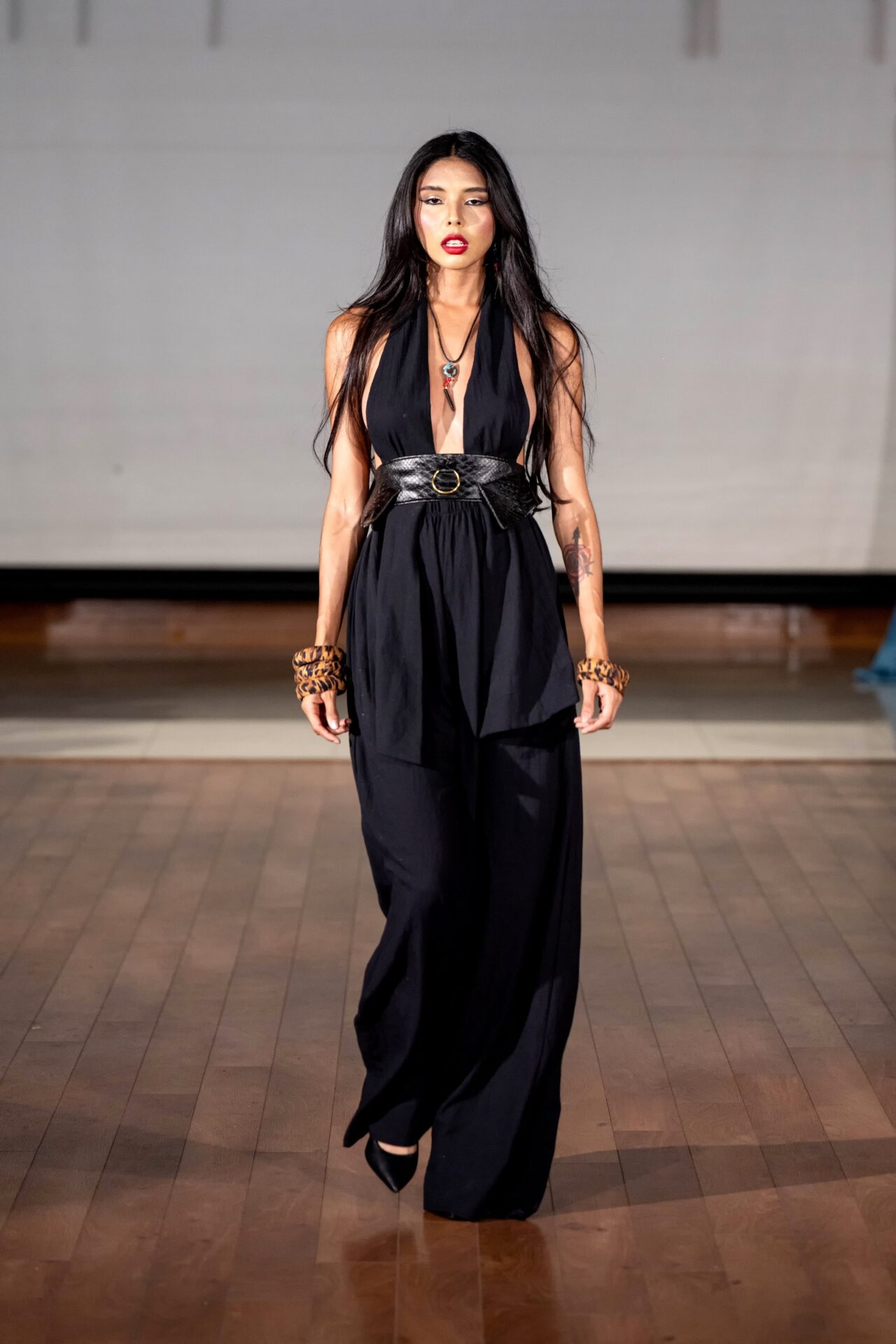 Baccio Couture model at Sunny Isles Beach Fashion Week