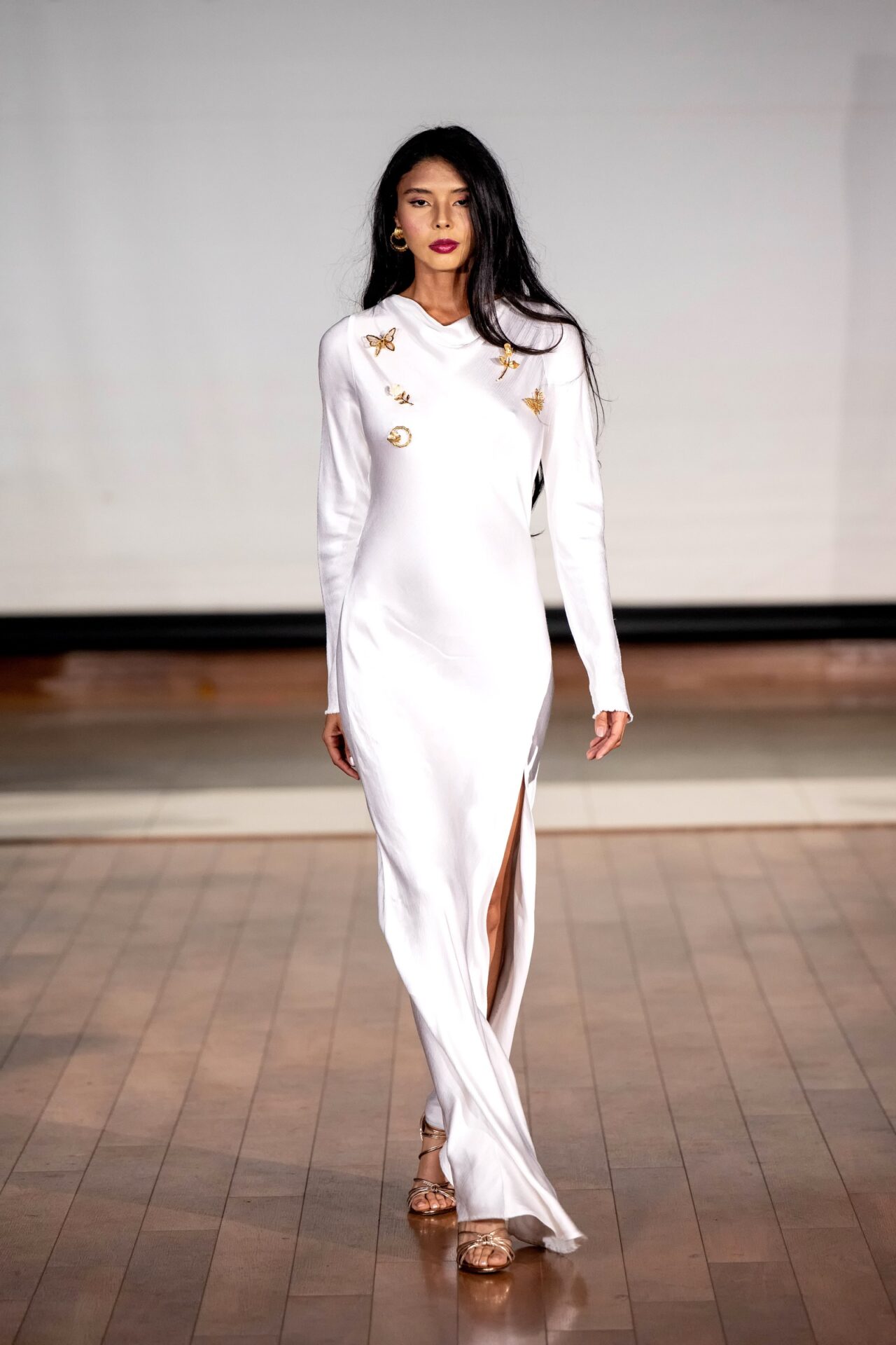 Chancell Allaiya by Allaiya Rich white runway look