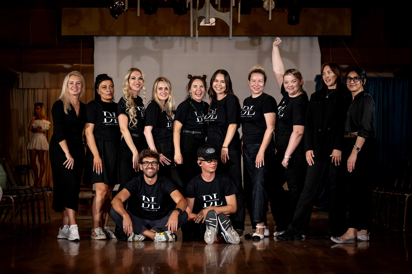 Dana Lekus and DL Beauty Team backstage at Sunny Isles Beach Fashion Week