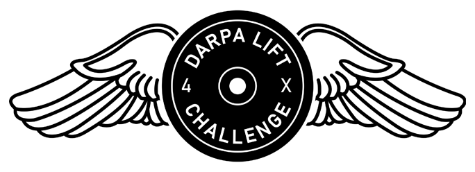 Official DARPA Lift Challenge 4X emblem for the heavy-lift drone competition