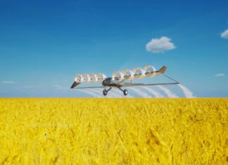 America Should Spend More on DARPA. I’m Publishing My Heavy-Lift Design to Help. Edison Aerospace Heavy 1 distributed-electric agricultural aircraft flying above a field