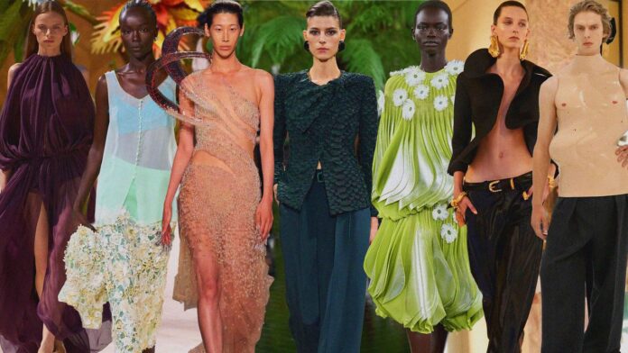 Fall 2026 couture runway trend collage